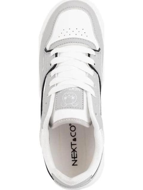 TENIS PLATAFORMA CLASICO BICOLOR GRIS NEXT CO - Image 3