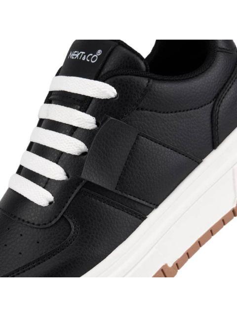 TENIS PLATAFORMA CLASICO BICOLOR NEGRO NEXT CO - Image 6