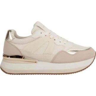 TENIS RETRO PLATAFORMA FRANJA BEIGE NEXT CO