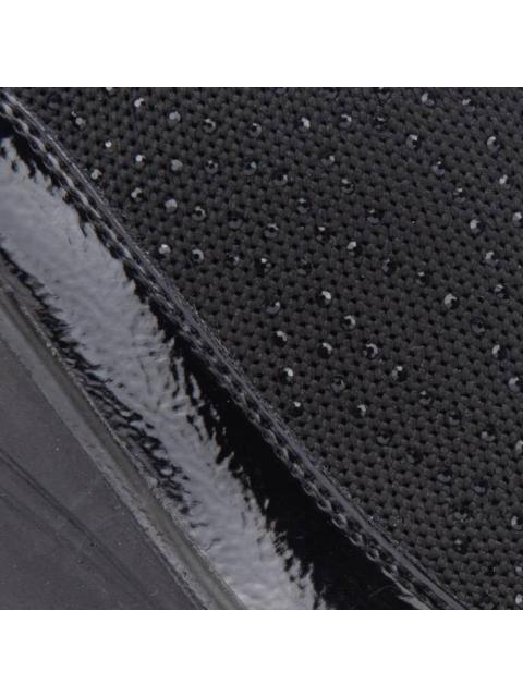 CUÑA BAJA CON PEDRERIA NEGRO SHOSH CONFORT - Image 6