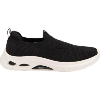 TENIS SLIP ON NEGRO FLEXI