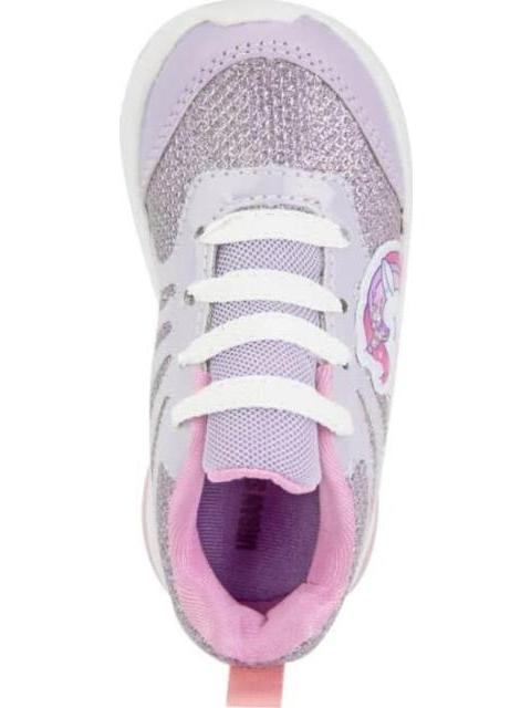 TENIS URBANO CASUAL CHOCLO AGUJETAS UNICORNIO LUCES LILA URBAN SHOES - Image 3