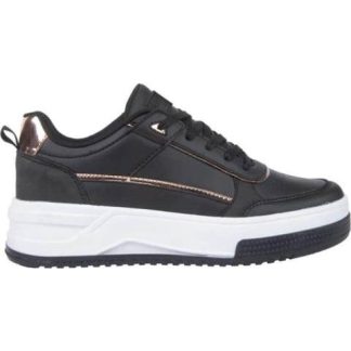 TENIS URBANO CHOCLO DETALLE ROSE GOLD NEGRO NEXT CO