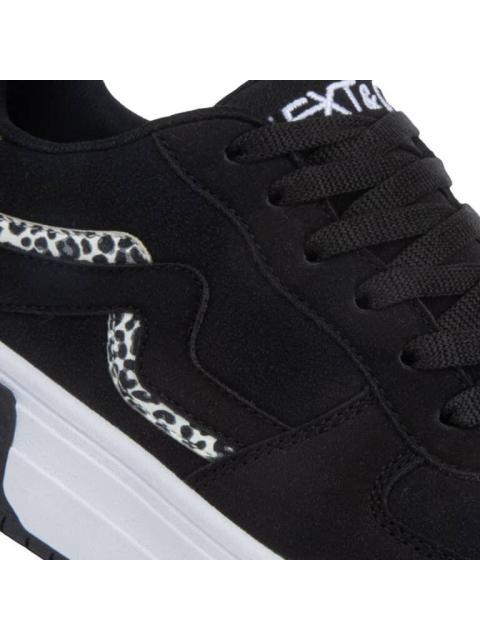 TENIS URBANO CHOCLO GAMUZA ANIMAL PRINT NEGRO NEXT CO - Image 6