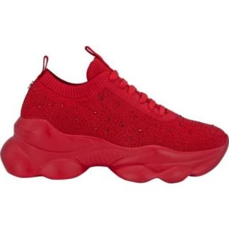 TENIS URBANO CON BRILLOS ROJO THALIA SODI