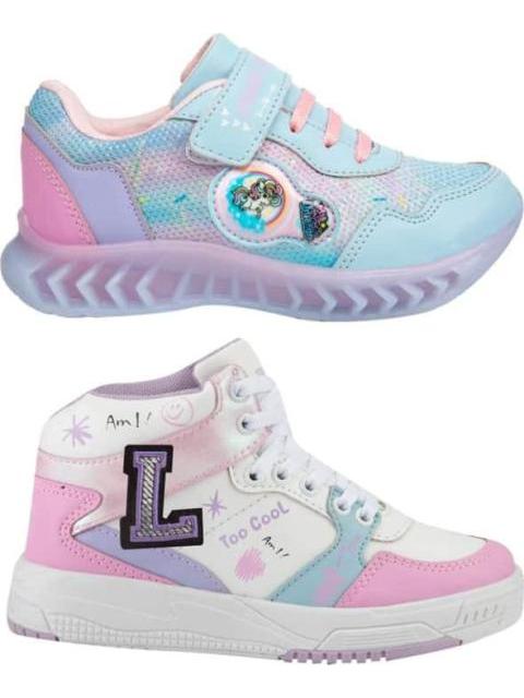 TENIS URBANO KIT BOTA CHOCLO UNICORNIO LUCES BLANCO URBAN SHOES