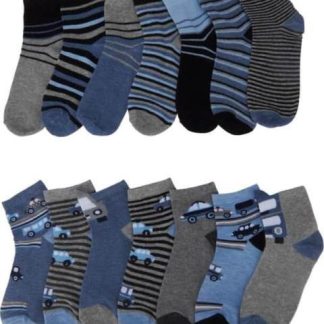 TINES ESTAMPADOS SET 7 PARES AZUL HELLODREAM