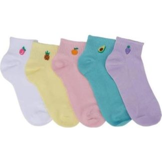 TINES SET 5 PARES BORDADOS MULTICOLOR LOVE TO LOUNGE