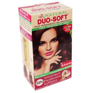 TINTE DUO SOFT AHORA SIN AMONIACO #4.2 BORGOÑA 60GR. KENT COSMETICS