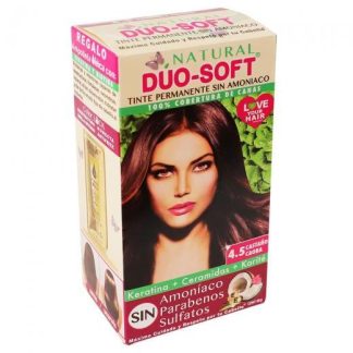 TINTE DUO SOFT AHORA SIN AMONIACO #4.5 CASTAÑO CAOBA 60GR. KENT COSMETICS
