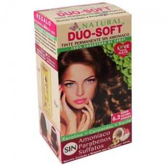 TINTE DUO SOFT AHORA SIN AMONIACO #6.3 RUBIO OSCURO DORADO 60GR. KENT COSMETICS
