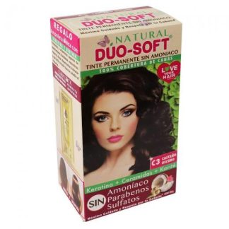 TINTE DUO SOFT AHORA SIN AMONIACO #C3 CASTAÑO OSCURO 60GR. KENT COSMETICS