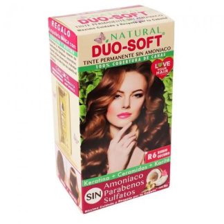 TINTE DUO SOFT AHORA SIN AMONIACO #R6 RUBIO OSCURO 60GR. KENT COSMETICS