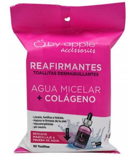 TOALLITA DESMAQUILLANTE CON AGUA MICELAR Y COLAGENO 30 PZAS BY AP