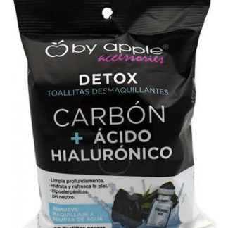 TOALLITA DESMAQUILLANTE CON CARBON ACTIVADO 30 PZAS BY APPLE ACCE