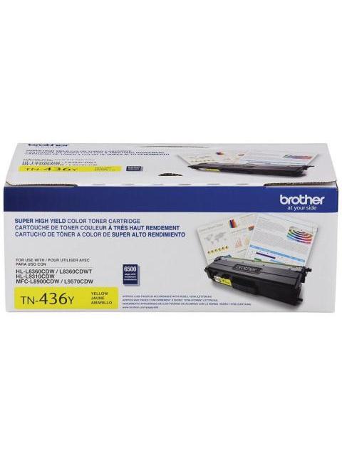 TONER BROTHER TN436 SUPER ALTO RENDIMIENTO AMARILLO 6.500 PAGINAS