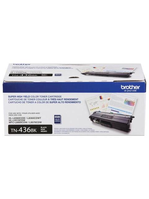 TONER BROTHER TN436BK SUPER ALTO RENDIMIENTO NEGRO 6.500 PAGINAS