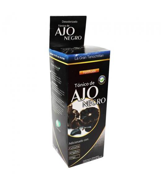 TONICO FORTIFICADO DE AJO NEGRO ADIC. CON CURCUMA JENGIBRE Y ORTI LA GRAN TENOCHTITLAN