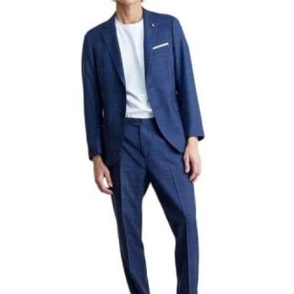 TRAJE DE VESTIR CUADROS AZUL MARINO HPC POLO