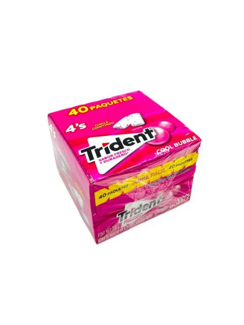 TRIDENT CHICLE CONF 4P COOL BUBBLE EXH 40 DE 5.2 GR