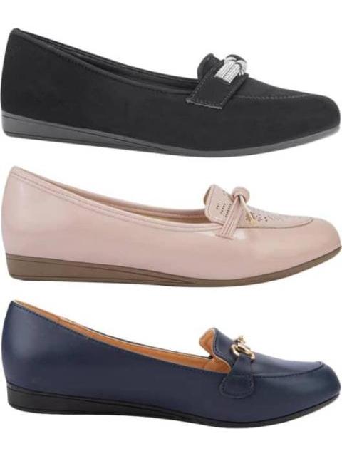 TRIPACK BALLERINAS CON ADORNO MULTICOLOR SHOSH