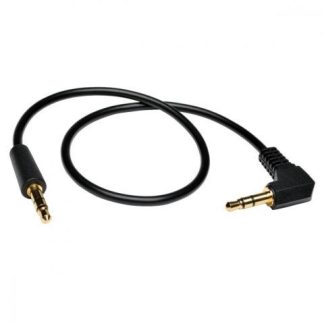 TRIPP LITE BY EATON CABLE 3.5MM MACHO - 3.5MM MACHO CON CLAVIJA EN ANGULO RECTO 1.83 METROS NEGRO