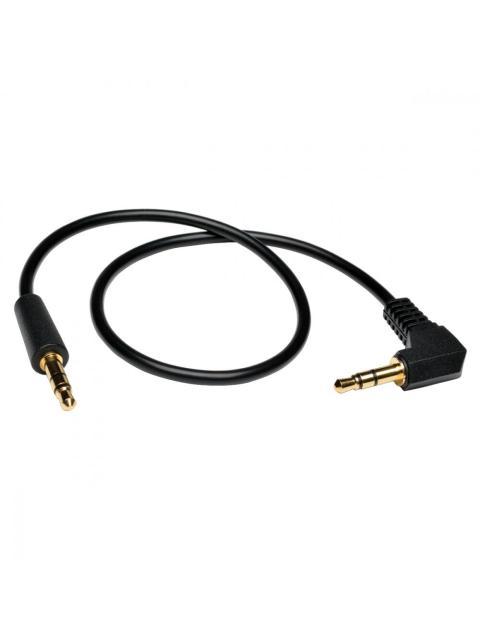 TRIPP LITE BY EATON CABLE 3.5MM MACHO - 3.5MM MACHO CON CLAVIJA EN ANGULO RECTO 1.83 METROS NEGRO