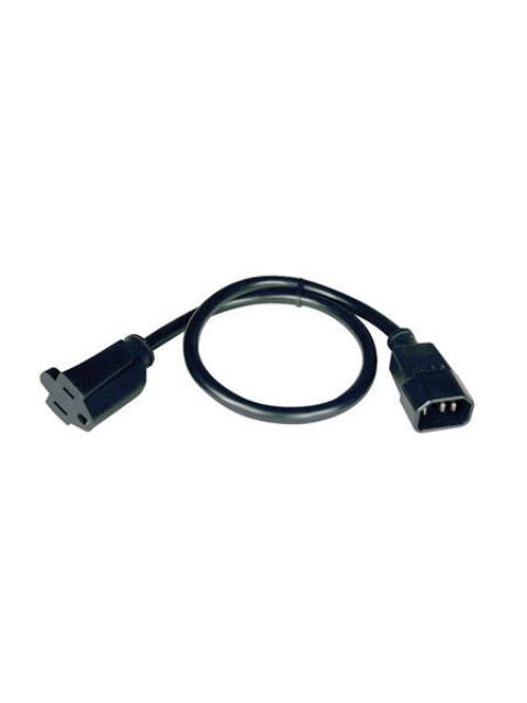 TRIPP LITE BY EATON CABLE DE PODER IEC-320-C14 - NEMA 5-15R 60CM NEGRO