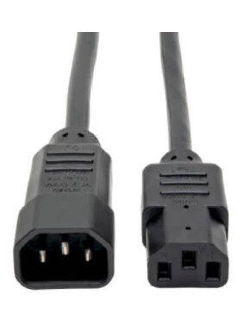 TRIPP LITE BY EATON CABLE DE PODER PARA PC C14 COUPLER MACHO - C13 HEMBRA COUPLER 1.22 METROS NEGRO