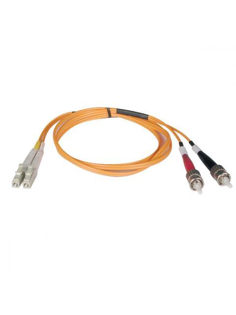 TRIPP LITE BY EATON CABLE FIBRE OPTICA MULTIMODO OM1 LC MACHO - ST MACHO NUCLEO 62.5?M CUBIERTA 125?M 3 METROS NARANJA