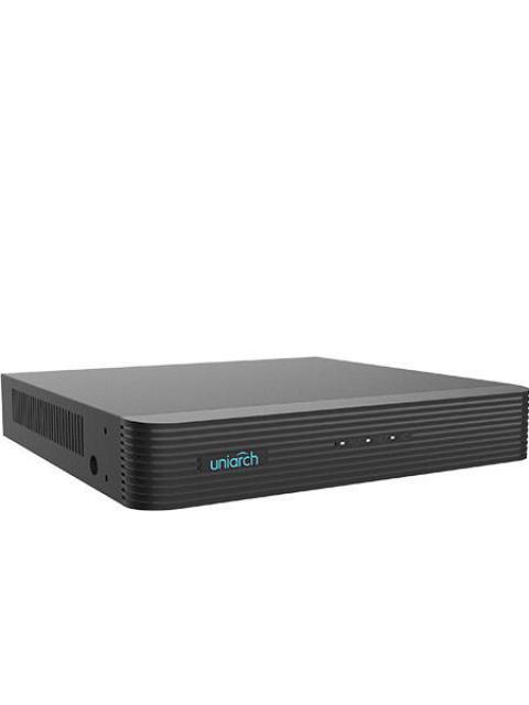 UNIARCH NVR DE 4 CANALES NVR-104E2-P4 PARA 1 DISCO DURO MAX. 6TB 2X USB 2.0 1X RJ-45
