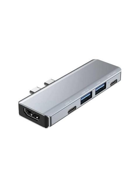 URBAN BALANCE DOCKING STATION UB52 PARA MACBOOK 2X USB 3.0 2X USB-C 1X HDMI GRIS
