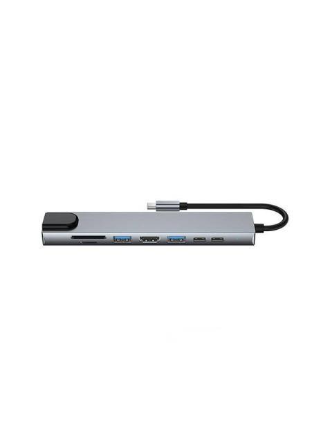 URBAN BALANCE DOCKING STATION UB81 PARA MACBOOK 2X USB 3.0 2X USB-C 2X HDMI 1X SD 1X MICROSD GRIS