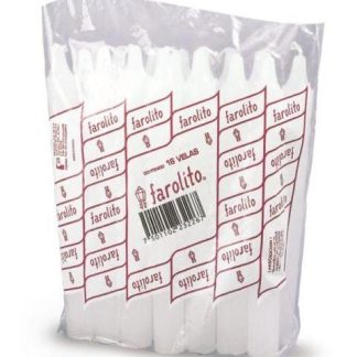 VELA FAROLITO PAQUETE CON 16 PIEZAS