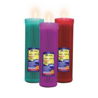 VELADORA ECOLOGICA ARAMO PLASTICO DEL NO. 8