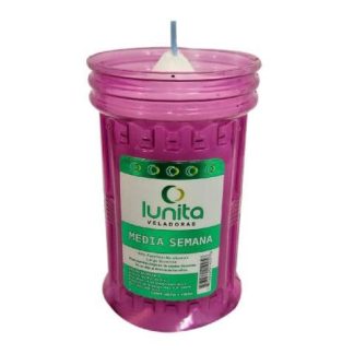 VELADORA LUNITA ECOLOGICA VASO SEM ED SEM SURT 1 PZ.