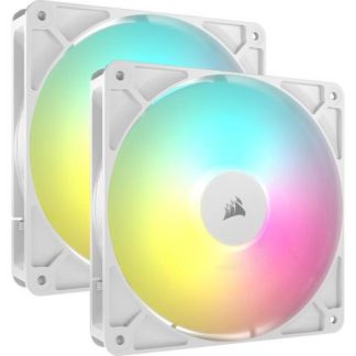 VENTILADOR CORSAIR RS140 2X 140MM 1700RPM ARGB BLANCO