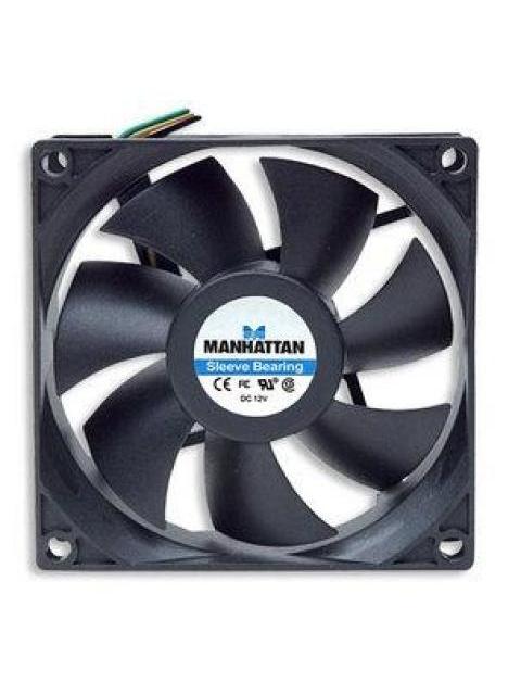 VENTILADOR MANHATTAN 3-PIN PARA PC 80MM 2500RPM NEGRO