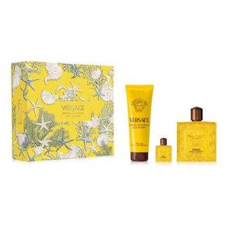 VERSACE EROS SET PERFUME HOMBRE EDP 100ML AMADERADO CITRICO