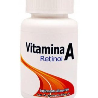 VITAMINA A RETINOL 650 MG 60 CAP DOS MUNDOS