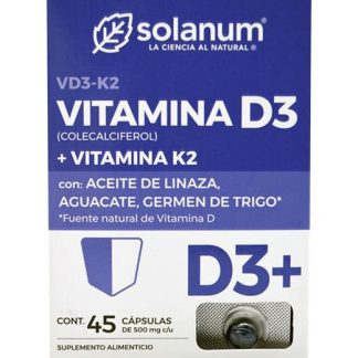 VITAMINA D CON ACEITE DE LINAZA 45 CAP SOLANUM
