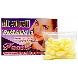 VITAMINA E FACIAL 30 PERLAS ALEXBELL NATURAL