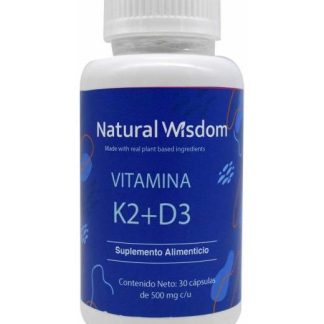 VITAMINA K2 CON VIT D3 30 CAP NATURAL WISDOM