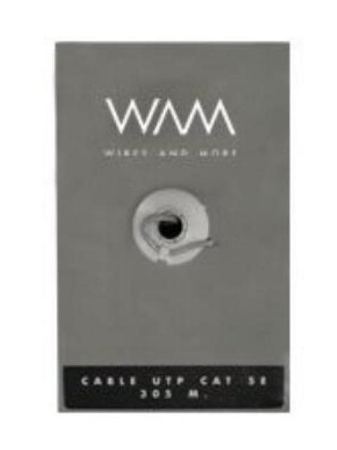 WAM BOBINA DE CABLE CAT5E UTP 305 METROS GRIS