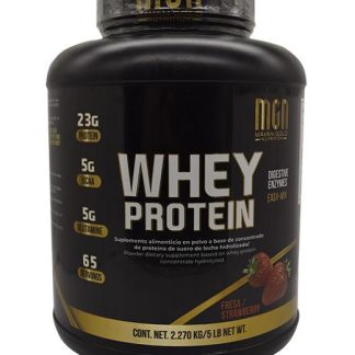 WHEY PROTEIN SABOR FRESA 5 LB MGN