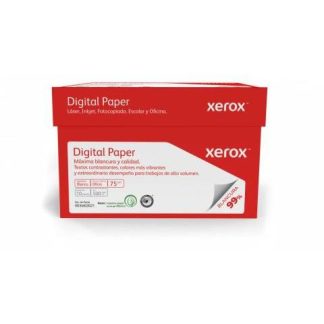 XEROX CAJA DE PAPEL DIGITAL PAPER 75G-M² 5000 HOJAS TAMANO OFICIO BLANCURA 99%