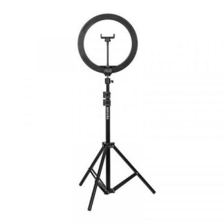 YEYIAN ARO DE LUZ PARA CELULAR CON TRIPIE GIMLI SERIE 2000 BLANCO-BLANCO CALIDO-CALIDO 12 NEGRO