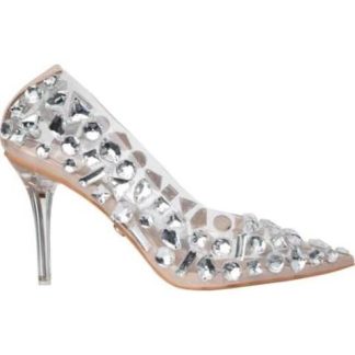 ZAPATILLA MICA CON PEDRERIA NEUTRAL THALIA SODI