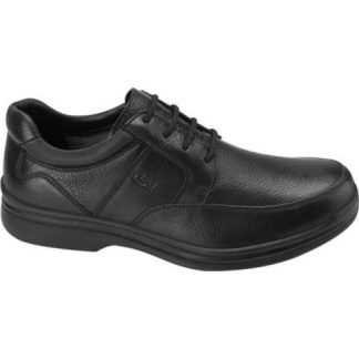 ZAPATO CASUAL DE PIEL DERBY NEGRO FLEXI
