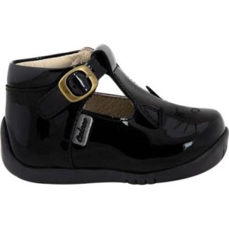 ZAPATO ESCOLAR DE PIEL NEGRO COLOSO